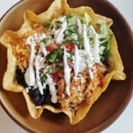 photo of taco salad bowl