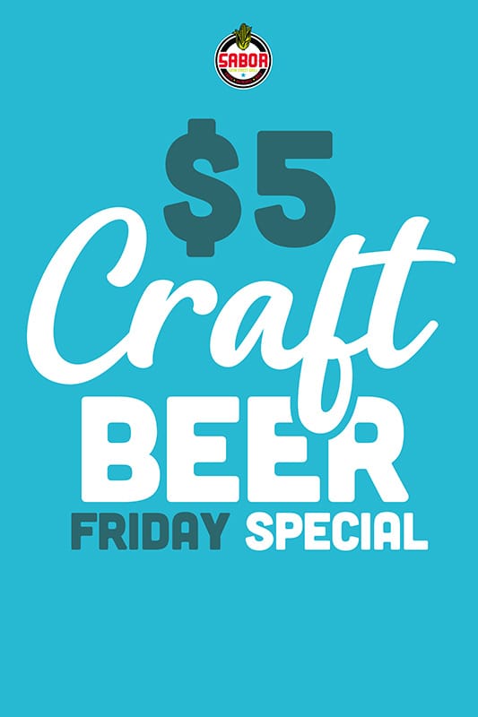 Fridays - $5 Craft Beer