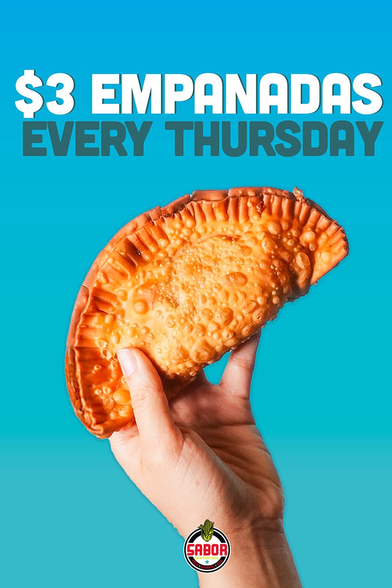 Thursdays - $3 Empanadas!